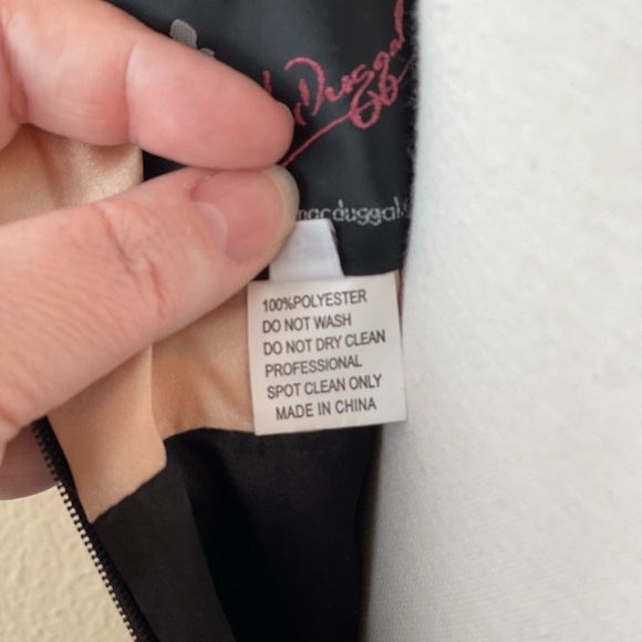 MAC DUGGAL Chiffon Embellished Formal Dress Sz 6 Evening Gown Prom Homecoming - Picture 11 of 16